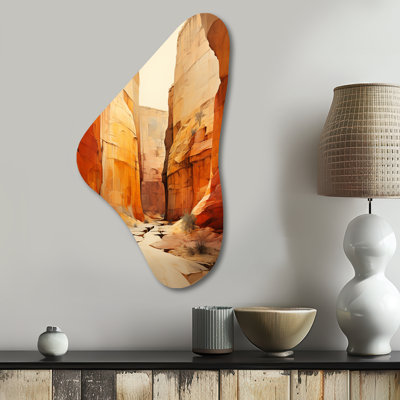 Marvalyn - Canyon Boomerang Shape Assymterical Metal Wall Art