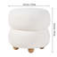 39cm Wide Cylinder Solid Colour Footstool Ottoman