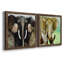 Majestic Encounter - Ensemble de 2 peintures sur toile encadrées-687279702-687279698