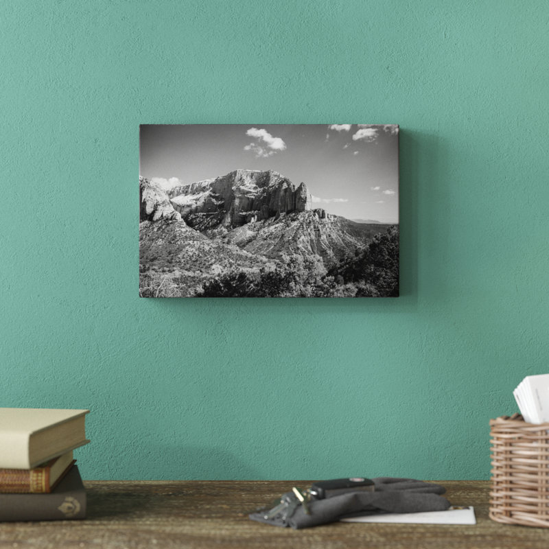 Timber Top 1 Piece Wall Art on Canvas, 20cm H x 30cm W x 3.8cm D