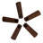 Smart Indoor/Outdoor Ceiling Fan With Light, Dual Finish Black/Walnut 6-Blade, Remote Control, Dimmable Led, 6-Speed Quiet Dc Motor, Reversible-1546432495