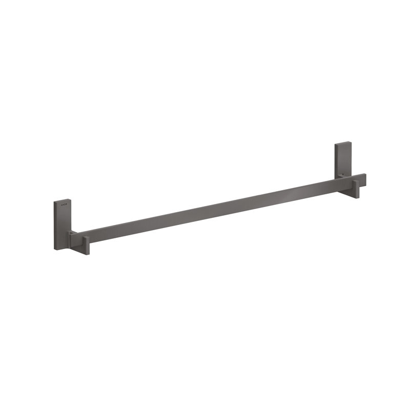 AXOR Universal Rectangular Towel Bar, 24" in Brushed Black Chrome, 4' H x 24" W x 3" D