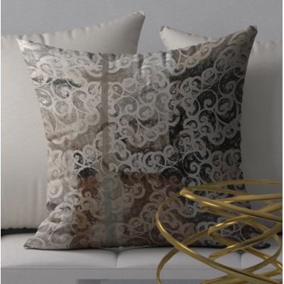 Housse de coussin décorative carrée et insert Coy bouche