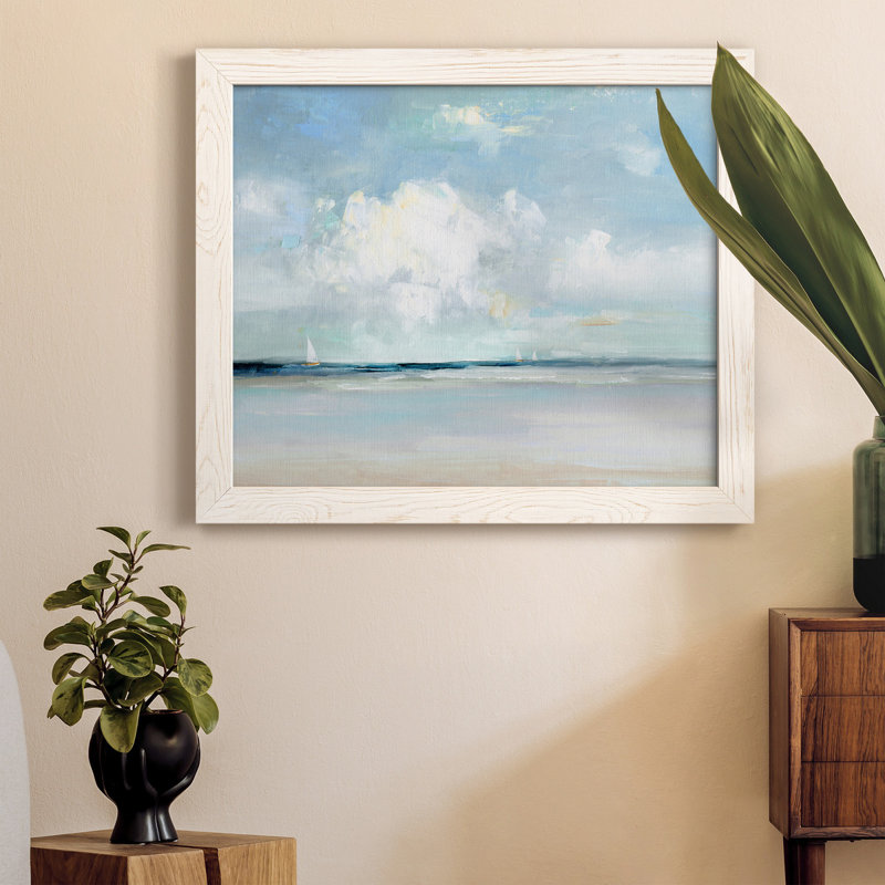 Summer Breeze White Framed Canvas Print, 17" x 20"