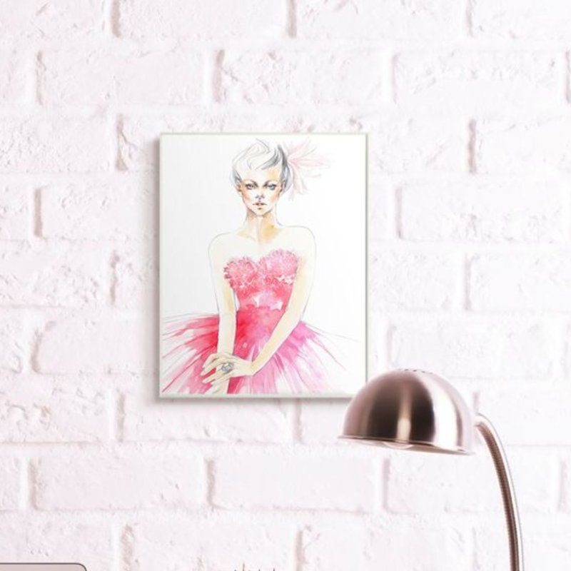Reproduction d'art par Rose, Plaque murale, H 19 po x l 13 po