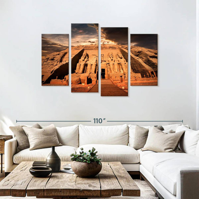 Adella Abu Simbel Temples, 48'' H x 75'' W
