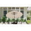 Outsunny 2.5m Shanghai Garden Parasol Umbrella with Crank&Tilt Light Grey