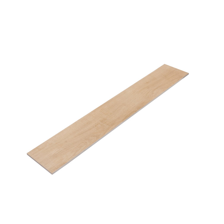 Bois 7.87" x 47.25" Matte Oak Porcelain Rectangular Wall and Floor Tile 12.91 sqft/case 5-pack