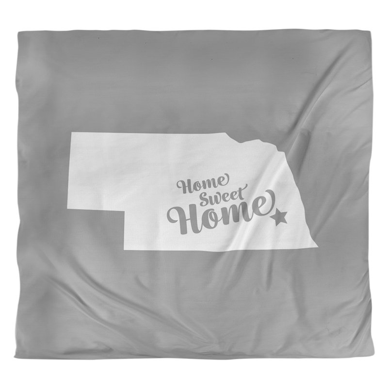 Housse de couette lincoln doux, Housse de couette pour grand lit, Gris, Polyester brossé