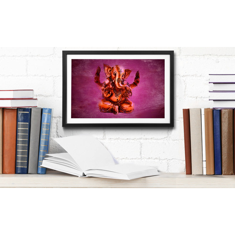 God Ganesha - Single Picture Frame Print, 40cm H x 60cm W