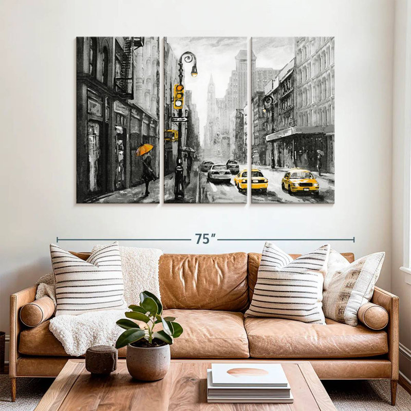 Sirci NYC - jaune pop, H 42 po x l 65 po