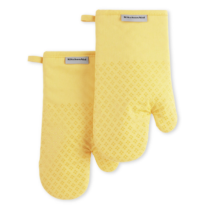 Ensemble de 2 mitaines de four de cuisine Kitchenaid, « Butter »
