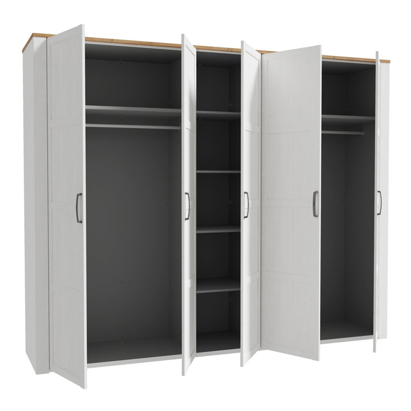 Abidan Manufactured Wood Wardrobe, White