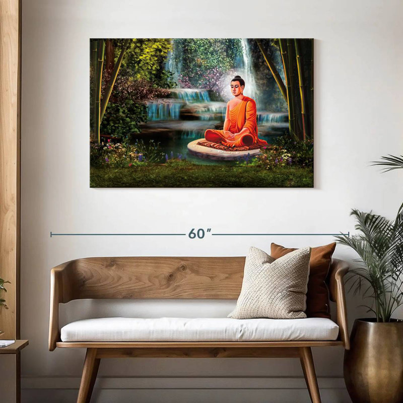 Leisha Hanuman en méditation, H 30 po x l 45 po