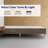 14-Inch Premium Kauly Material Wood Bed Frame, Comfortable Foundation with Acrylic Legs-88868851-88868857