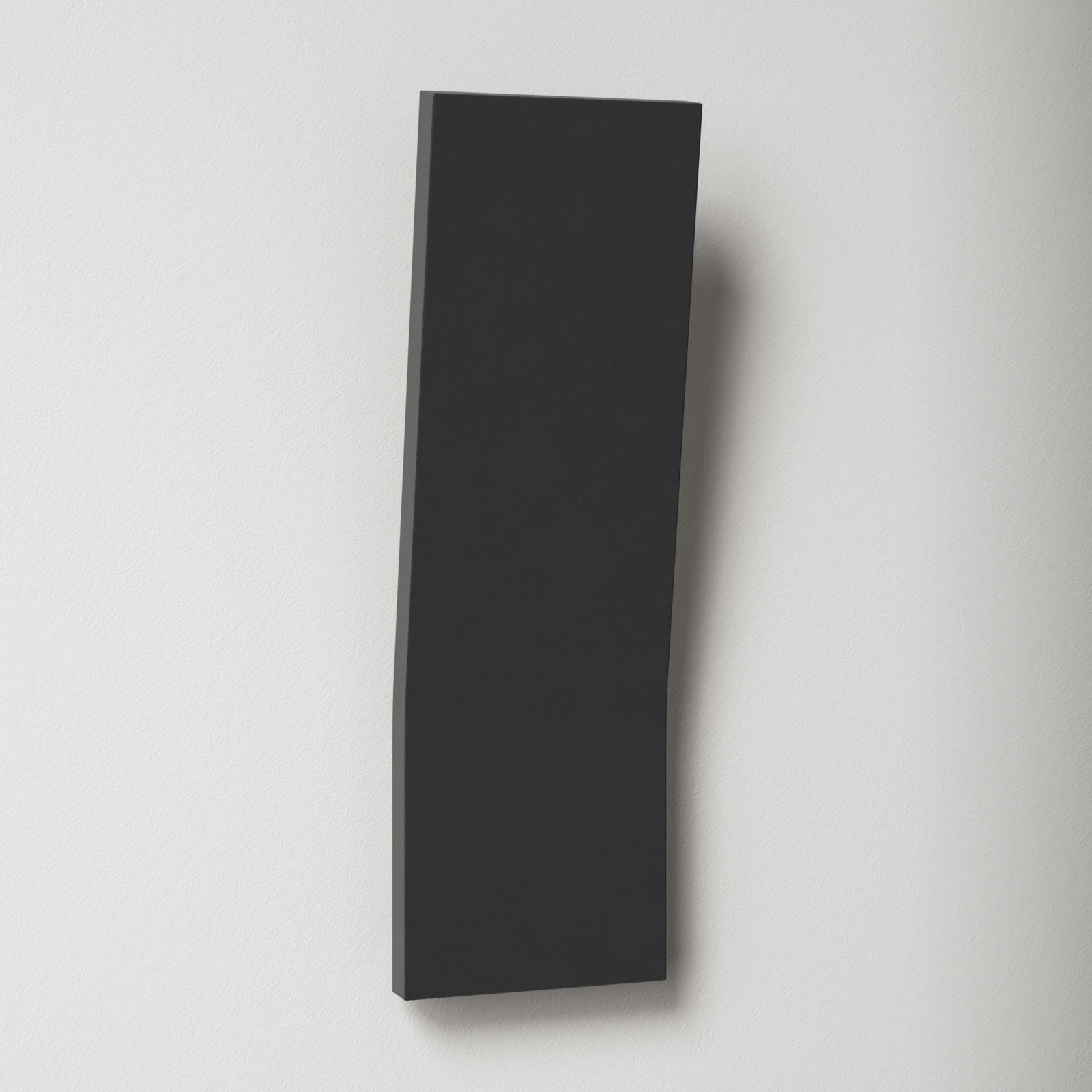Ogden Novelty Outdoor LED Wall Light, Black, 16'' H x 5'' W x 3.13'' D