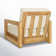 Montford Teak Patio Chair with Cushions