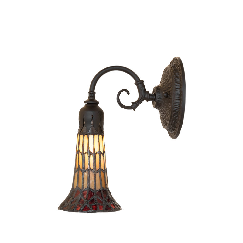 Gazon 1 - Light Armed Sconce, Beige/Red