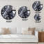 Horloge murale moderne en marbre marbré-1117704192