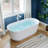 59.1" X 28.3" Freestanding Soaking Acrylic Bathtub