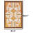 🌻 Retro Orange Burst Geometric Woven Rug