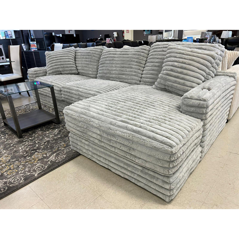 Canapé modulaire Mariadel, Tissu gris