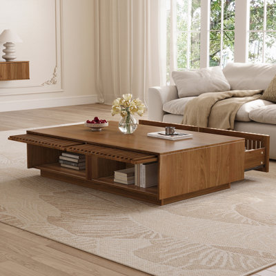 Rectangular Coffee Table with Drawers