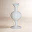 Vase de table en verre 7,25 po white