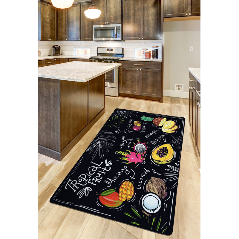 Slope Shaggy Black/Yellow/Brown Rug, Rectangle 80 x 150cm