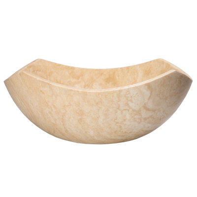 Eden Bath 16.5'' Beige Stone Circular Bathroom Sink