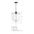 Fieldsboro 60 Watt 1-Light Matte Black Down Pendant Light with Clear Glass Shade-186494715