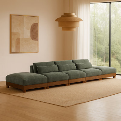 Canapé modulaire rembourré 5 pièces Turin