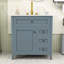 Meuble-lavabo 30 po avec lavabo, tablette et tiroirs en céramique-130491413
