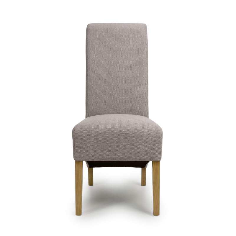 Canica 49cm H Polyester Upholstered Side Chair, Mocha