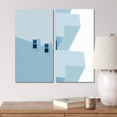Graphic Vintage Minimal Architecture IV - 2 Piece Graphic Art Set