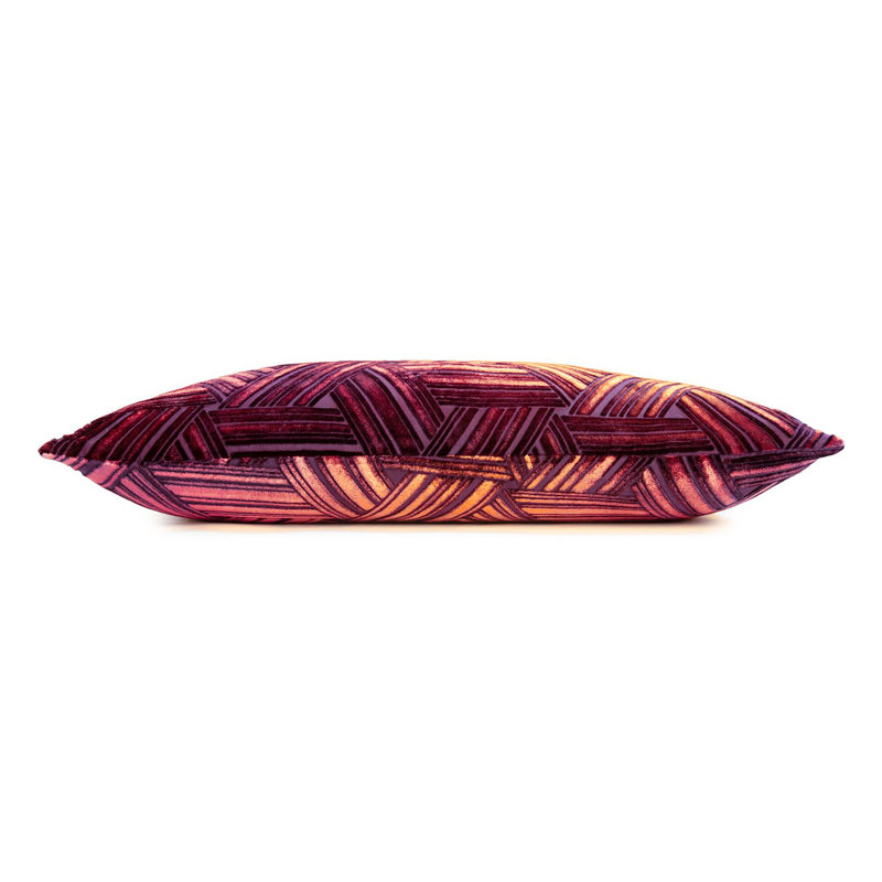 Entwined Lumbar Pillow Cover & Insert, 14" x 20", Wildberry