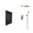Shower System With Shower Head, Hand Shower, Hose, Valve Trim, Lever Handles And Niche-114230301