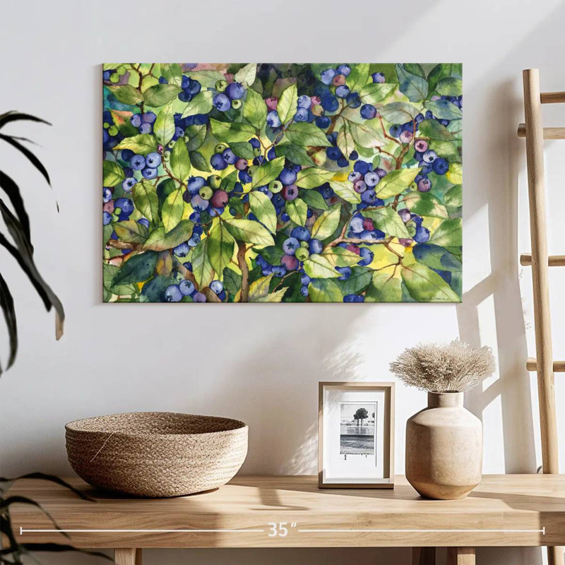 Bleuets de la forêt de Yarlin, H 16 po x l 24 po