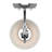 Tes 1-Light Indoor Chrome Wall Mount Sconce with White Frosted Glass Bell Shade
