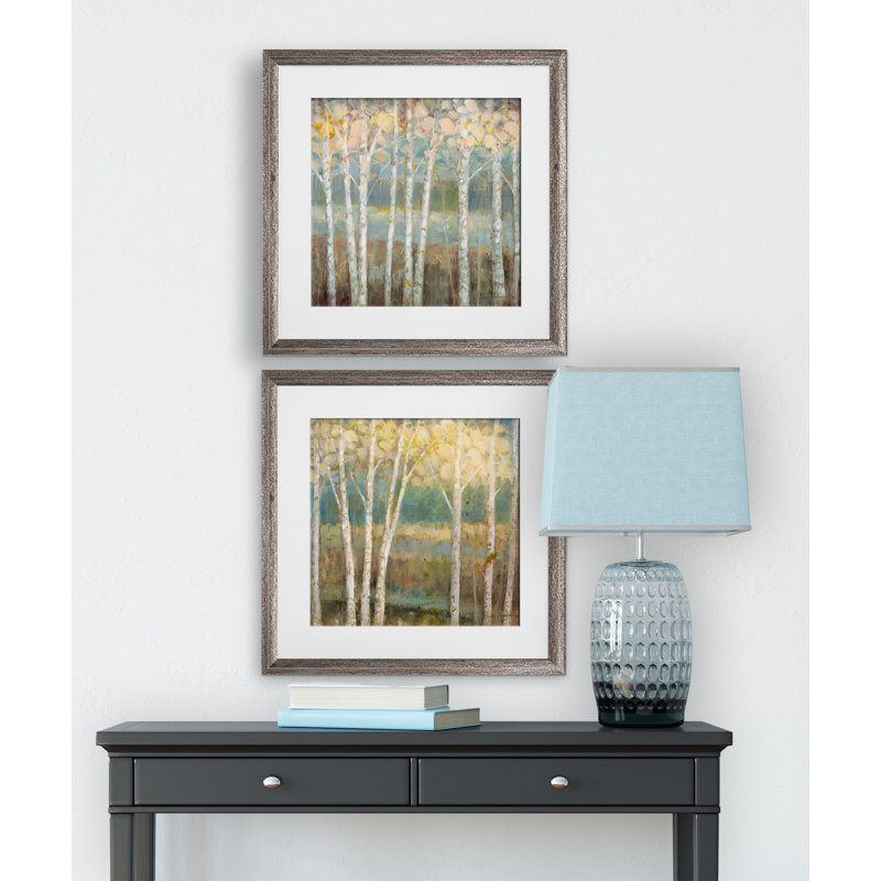" Nature " 2 Piece Art Acrylic Print and Set, Brown Framed