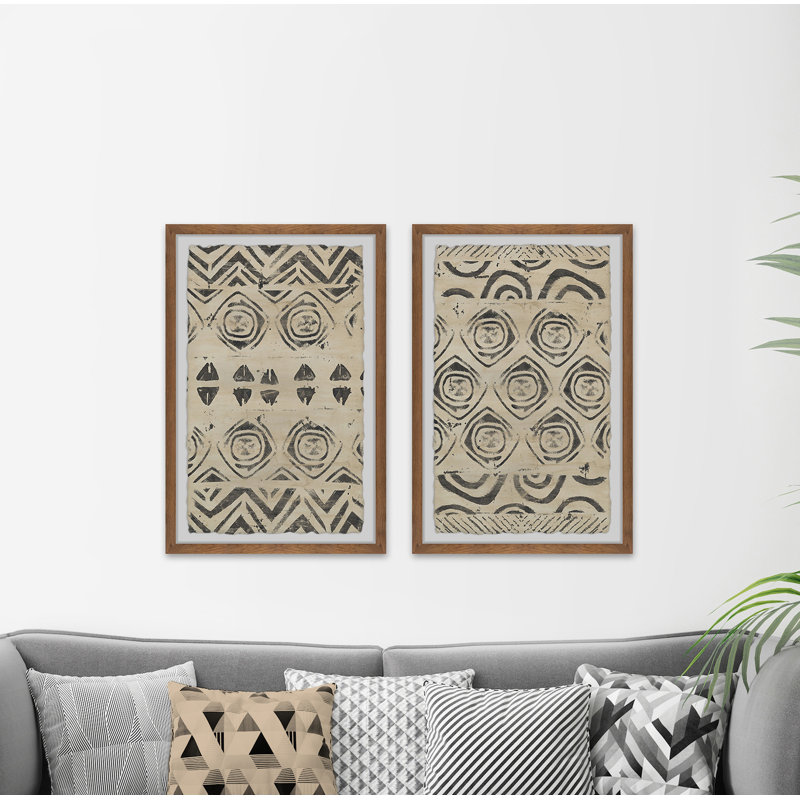 " Pattern Bazaar XII Diptych " 2 - Pieces, 30" H x 20" W