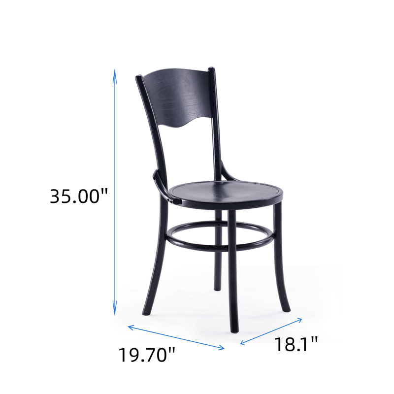 Ensemble de table et chaises de salle à manger en bois massif (2 pièces), Noir, noir, noir, noir