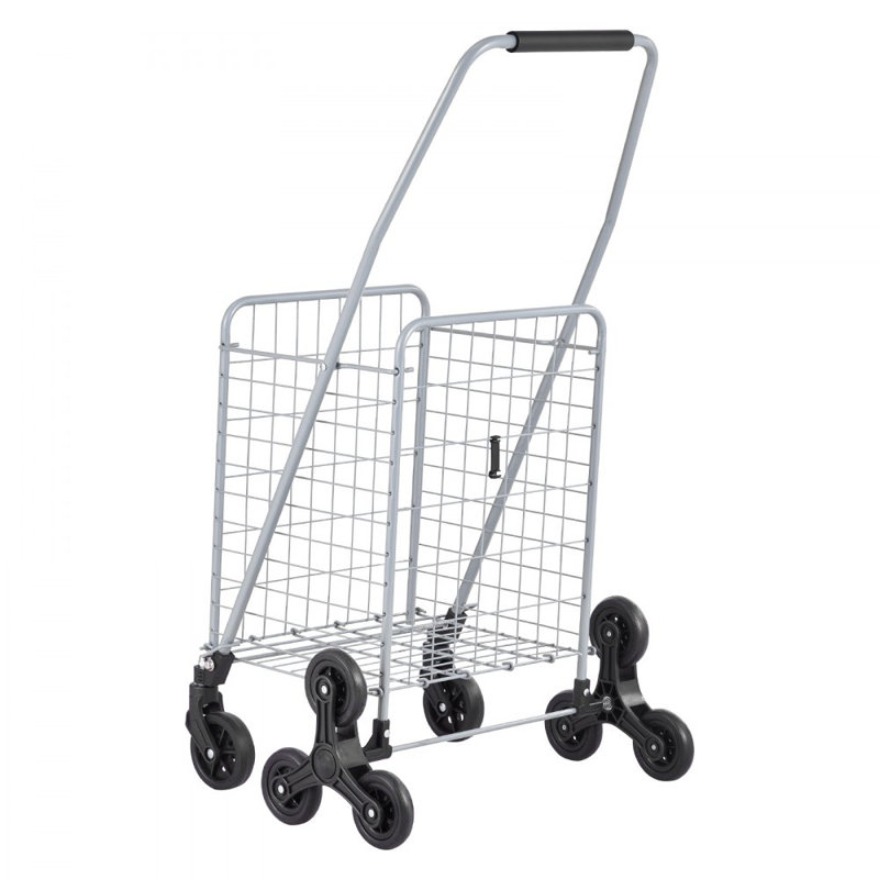 Chariot pliable d'escalier 45L avec roues d'escalade