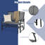 Chaise berçante d'extérieur en acier Gries-98652457