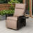 Air Pump Outdoor Lounge Chair, Independent Back & Footrest Adjustment-322990022-322990023