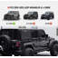 Jeep Wrangler JL 4 portes 2018-2023 à panneau arrière droit avec panneau arrière MOLLE | Rangement modulaire + protection de fenêtre