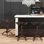 Tabouret de bar Tractor-Tabouret de bar industriel rustique-Tabouret pivotant en fonte de style campagnard-Hauteur de comptoir réglable-Très haute hauteur de pub - 22,05 à 27,95 po (CUIVRE)