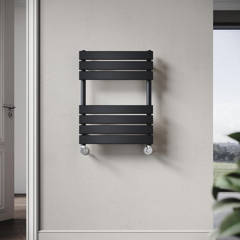 Bernadet 7 Wall Towel Rack, Matte Black