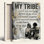 «My Tribe», ensemble de 1 reproduction d'art sur toile