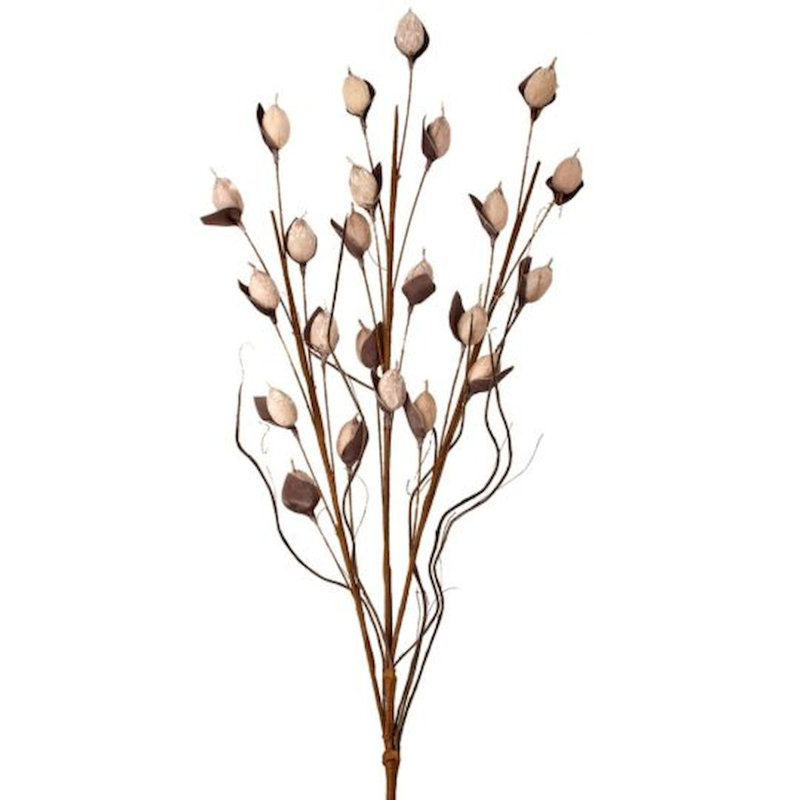 48'' Faux Nut Spray Branch
